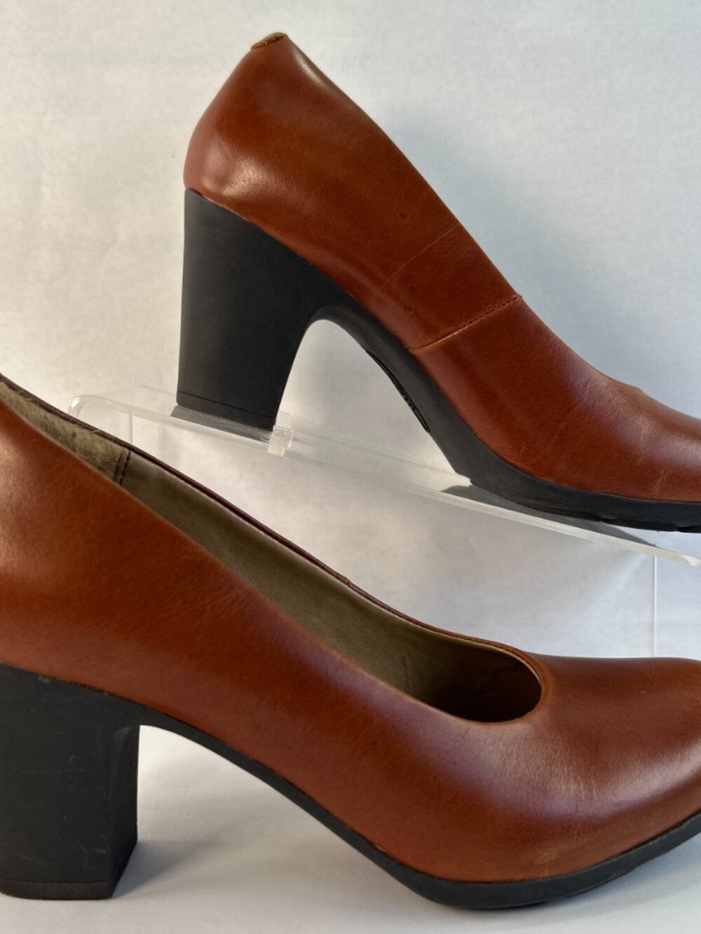 Sofft Pumps Womens Size 8 Brown Leather Cushioned Dress Work Evening Heels Shoes - Picture 2 of 10